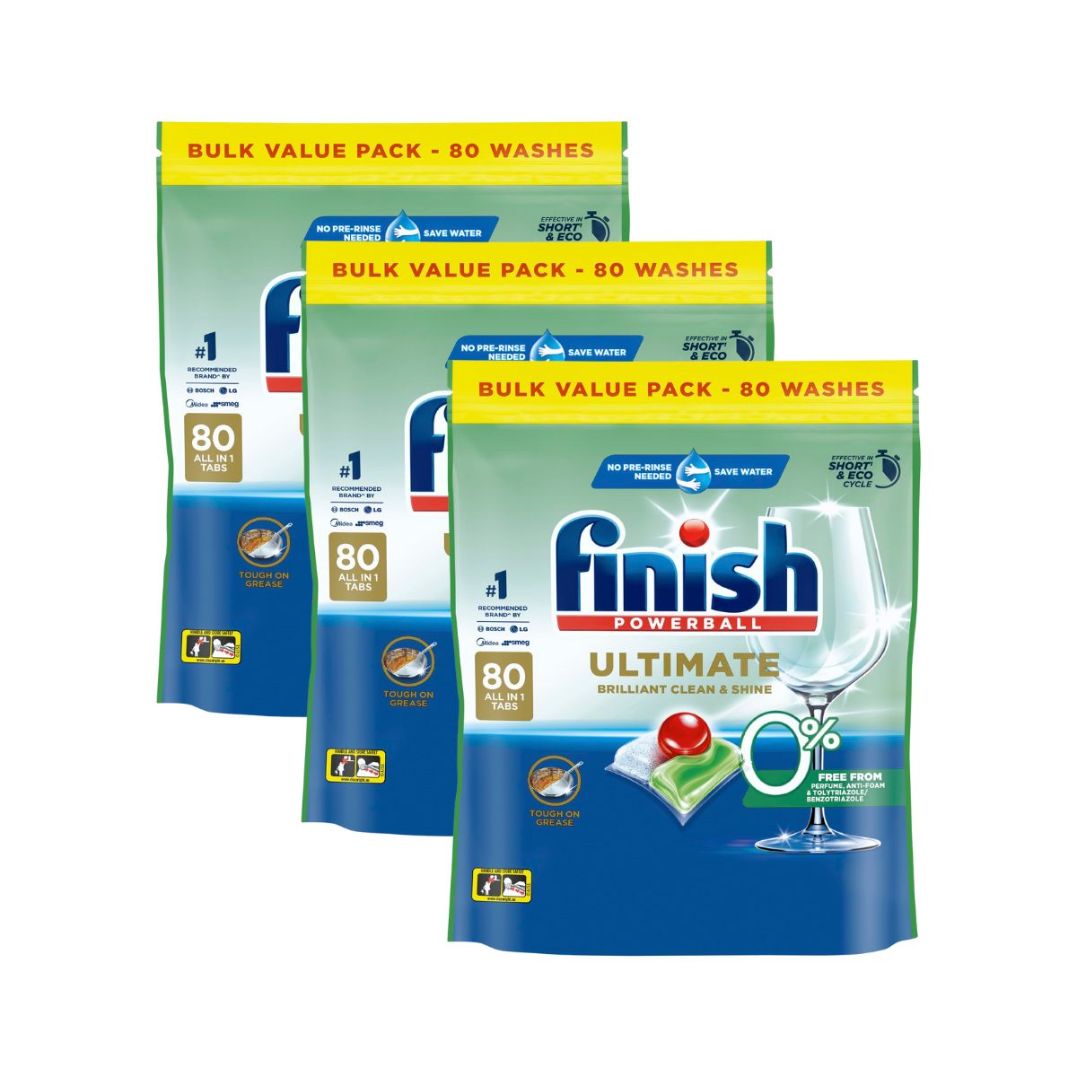 Finish Ultimate 0% Foam 240 Dishwasher Tablets