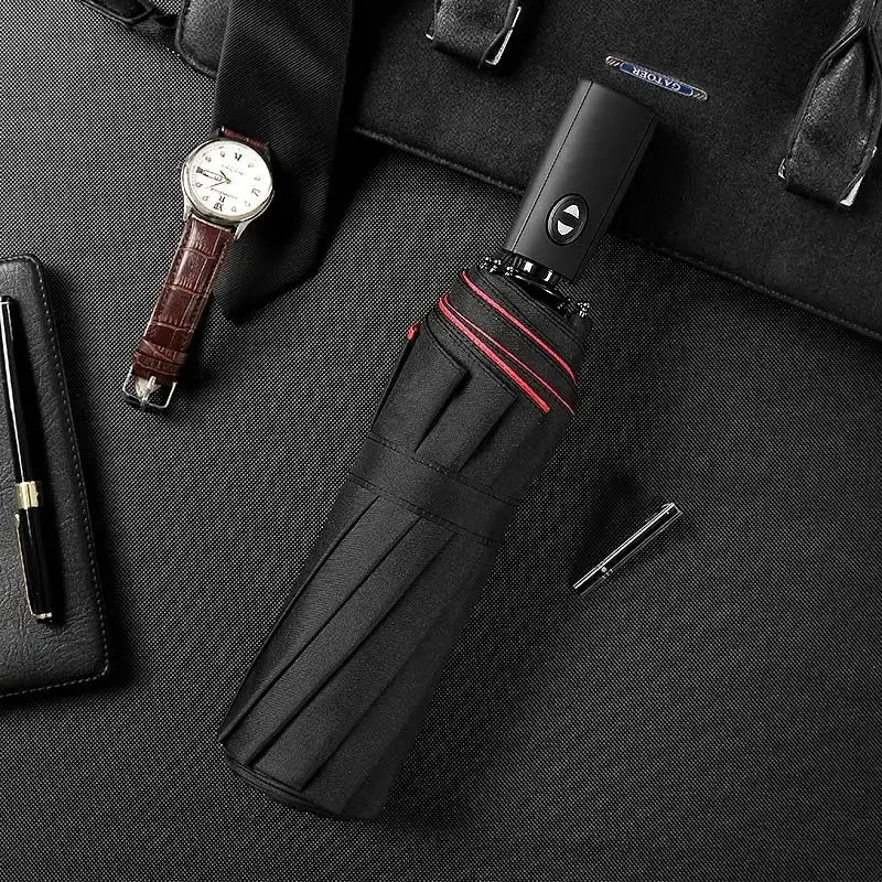 Windproof Double Layer Resistant Umbrella Fully Automatic Rain Men Women 10K Strong Luxury Business Male Large Umbrellas