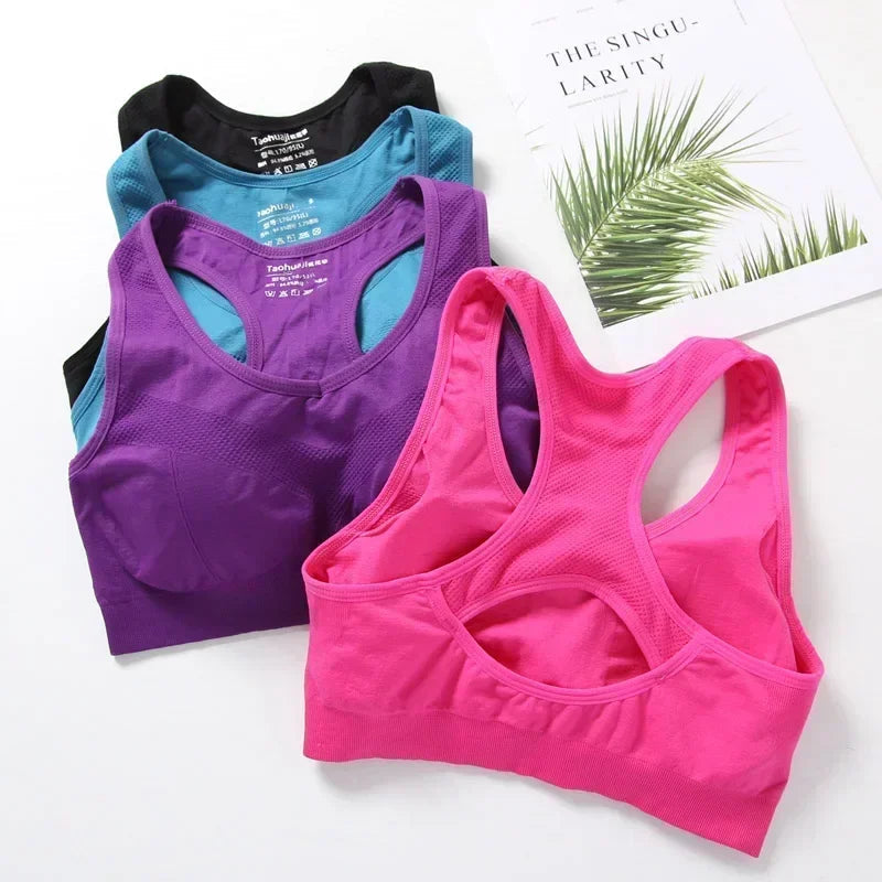 Women Sports Bra Top Push Up Fitness Underwear Tops Gym Active Bras