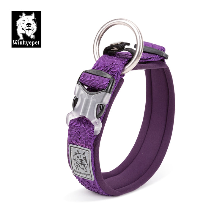Whinhyepet Black Reflective Dog Collar Xs Adjustable Puppy