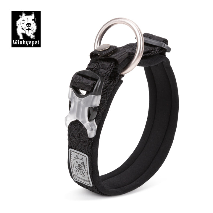 Whinhyepet Black Reflective Dog Collar Xs Adjustable Puppy