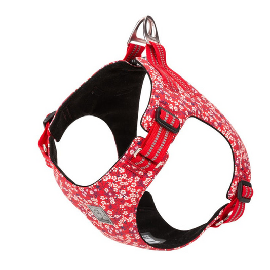 True Love Floral Doggy Harness - Red S