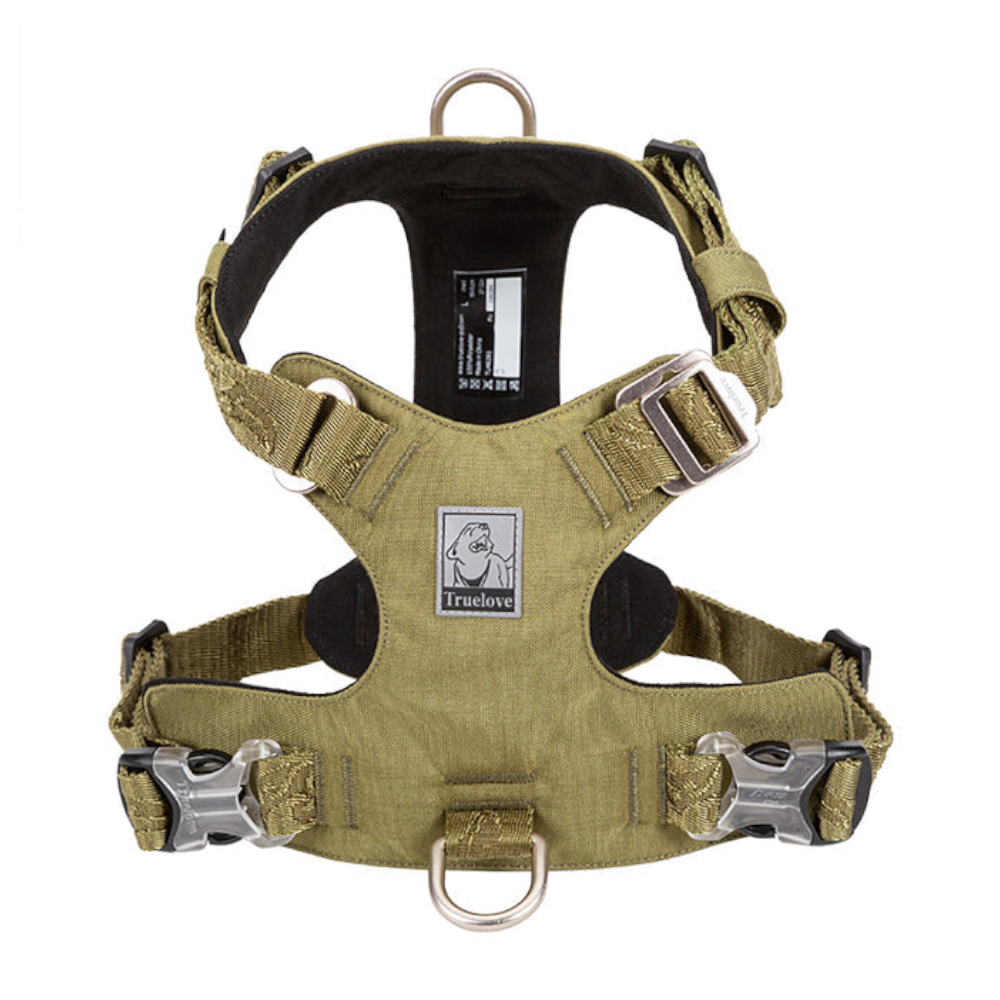 True Love Lightweight Dog Harness Green