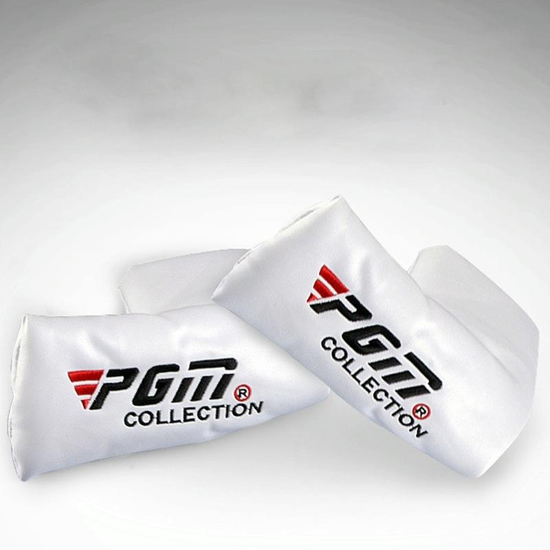 White And Red Golf Club Head Cover For Protection Durability
