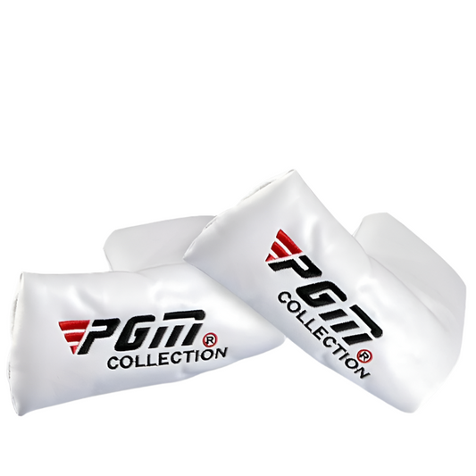 White And Red Golf Club Head Cover For Protection Durability