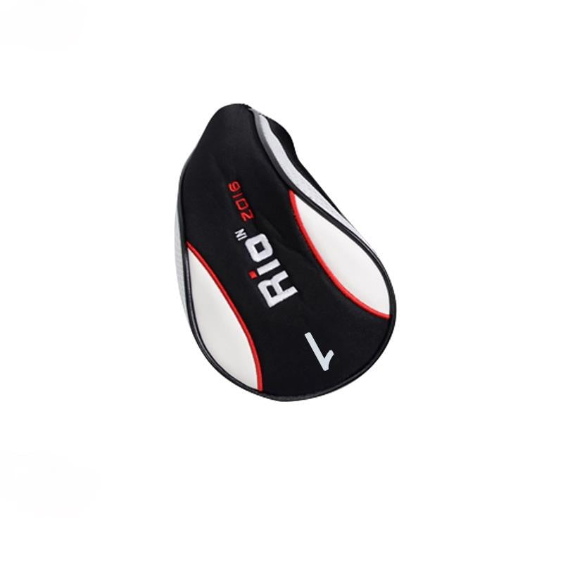 Black Red Wood Golf Head Cover Pusher Set Rod