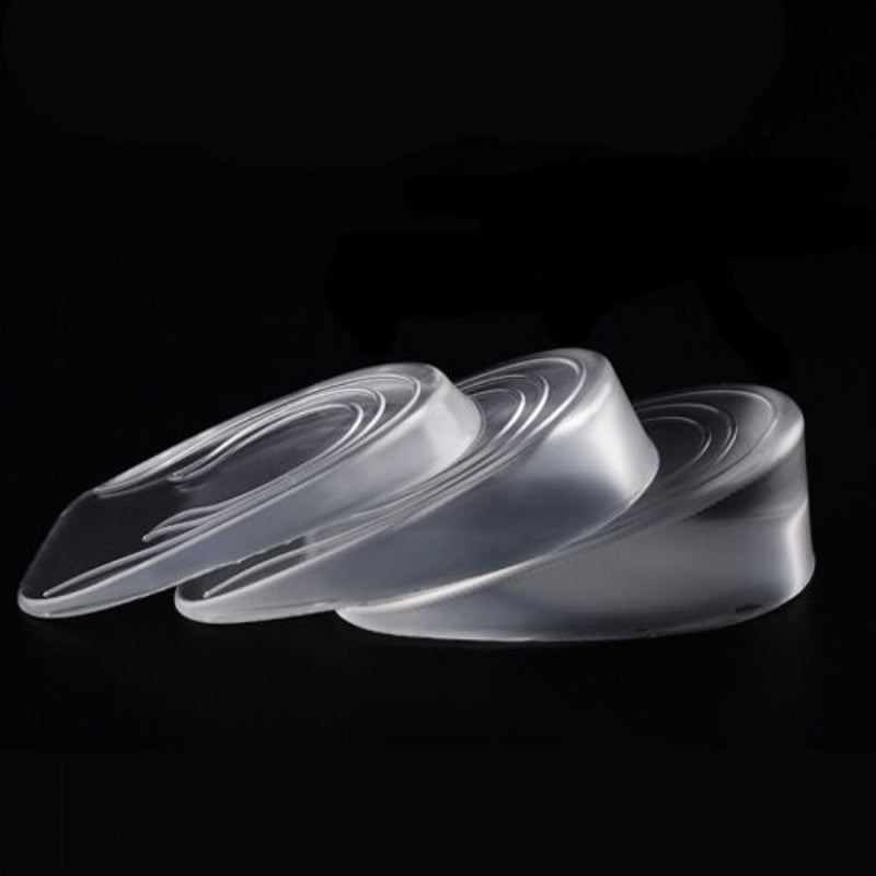 Pair Of Men Women Thick Thin Transparent Gel Heighten Insole Man 1Cm