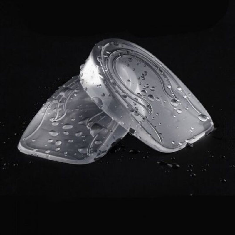 Pair Of Men Women Thick Thin Transparent Gel Heighten Insole Man 1Cm