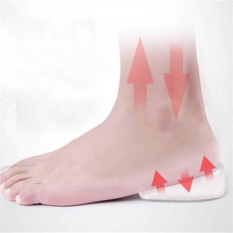 Pair Of Men Women Thick Thin Transparent Gel Heighten Insole Man 1Cm