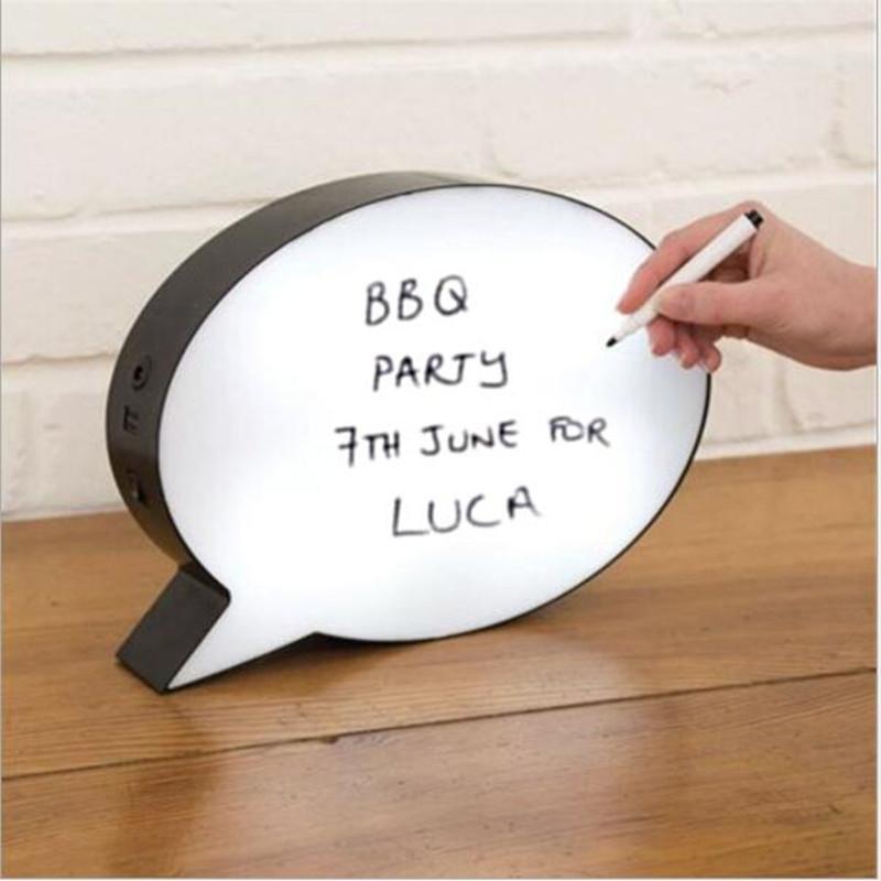 Speech Bubble Light Box Decor Night