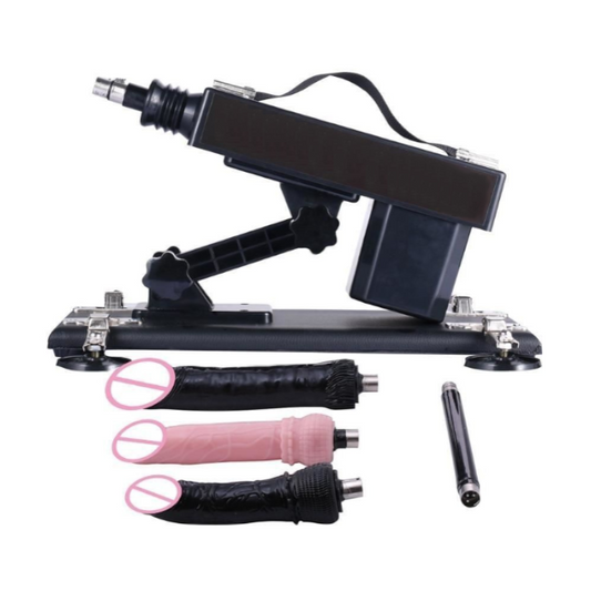 A2 Automatic Sex Machine 26Cm Inch 3 Huge Realistic Dildos Attachments