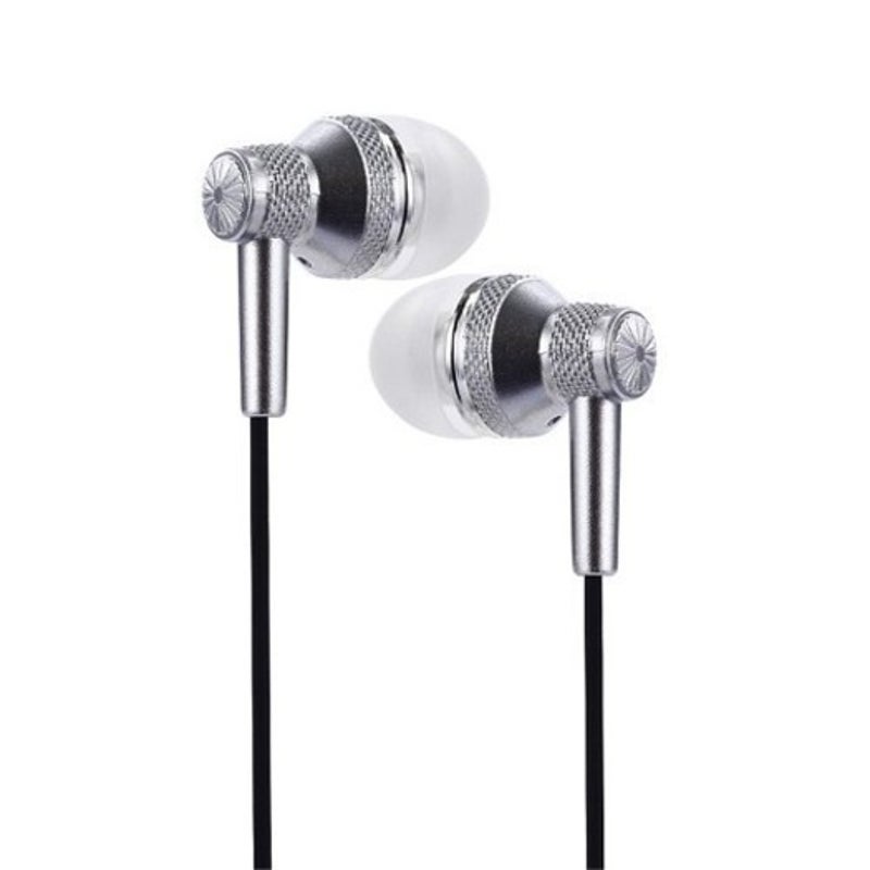 A35in Ear Subwoofer Earphone Wired Earbuds Silver