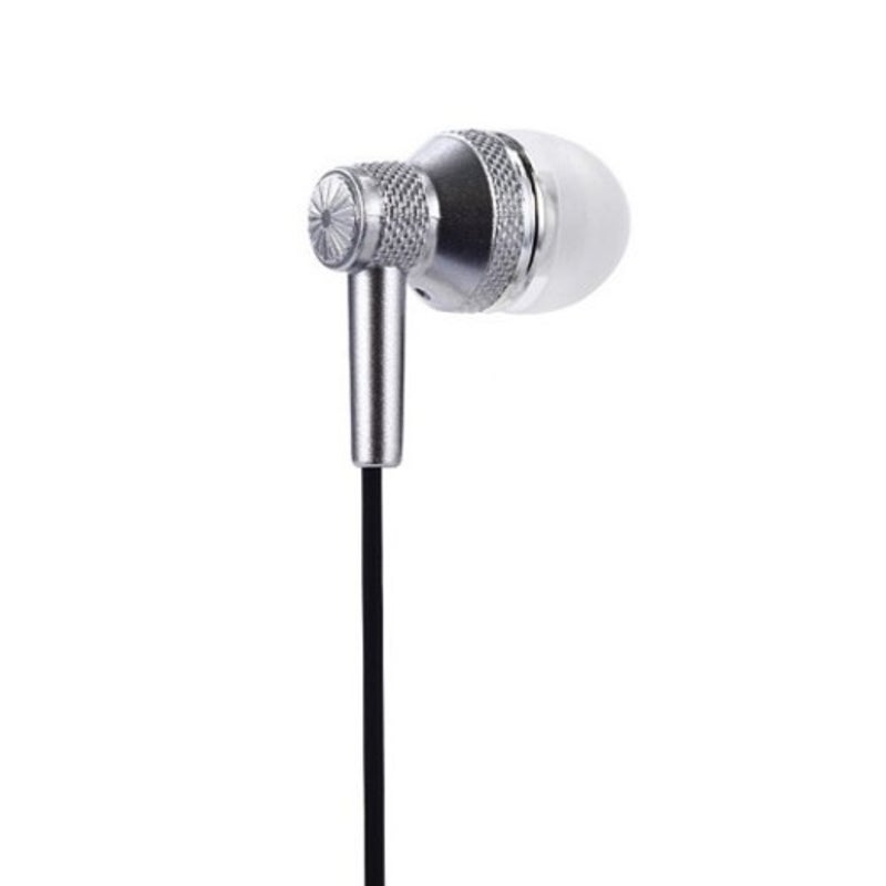 A35in Ear Subwoofer Earphone Wired Earbuds Silver