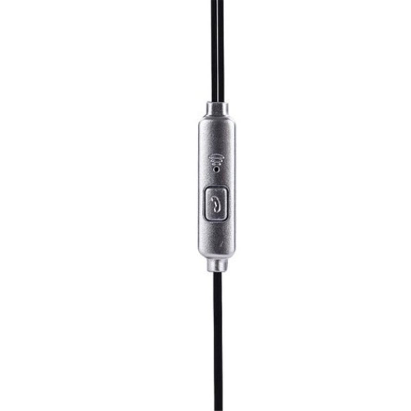 A35in Ear Subwoofer Earphone Wired Earbuds Silver