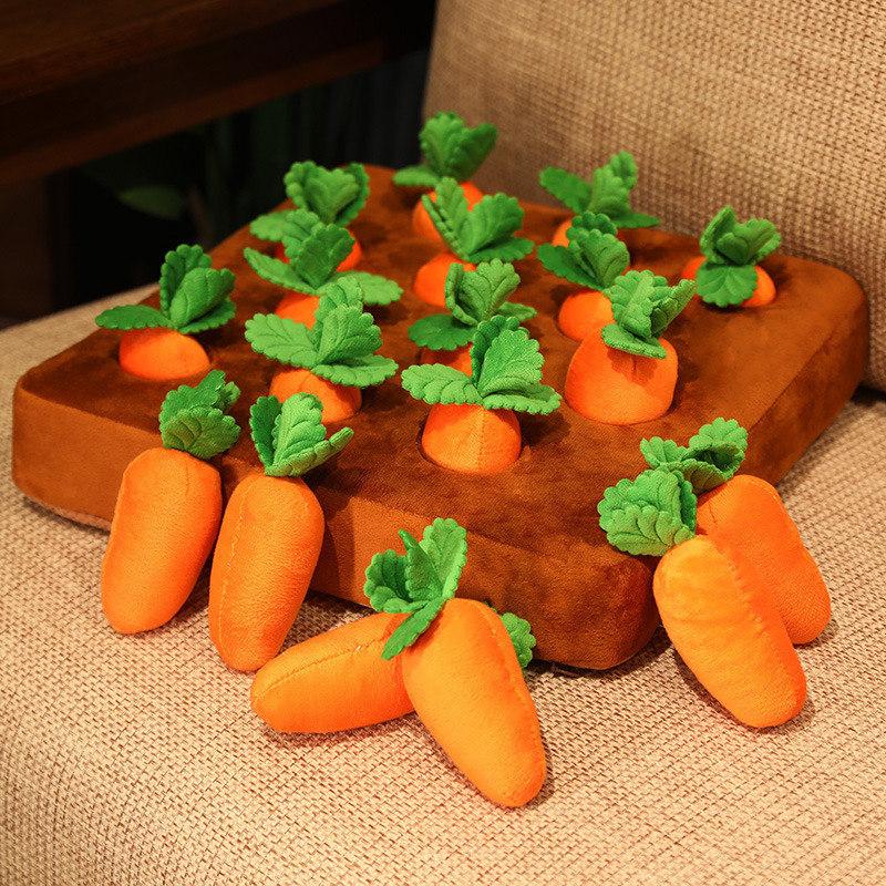 Carrot Plush Toy Snuffle Mat Anti Boredom Dog Puppy Toys
