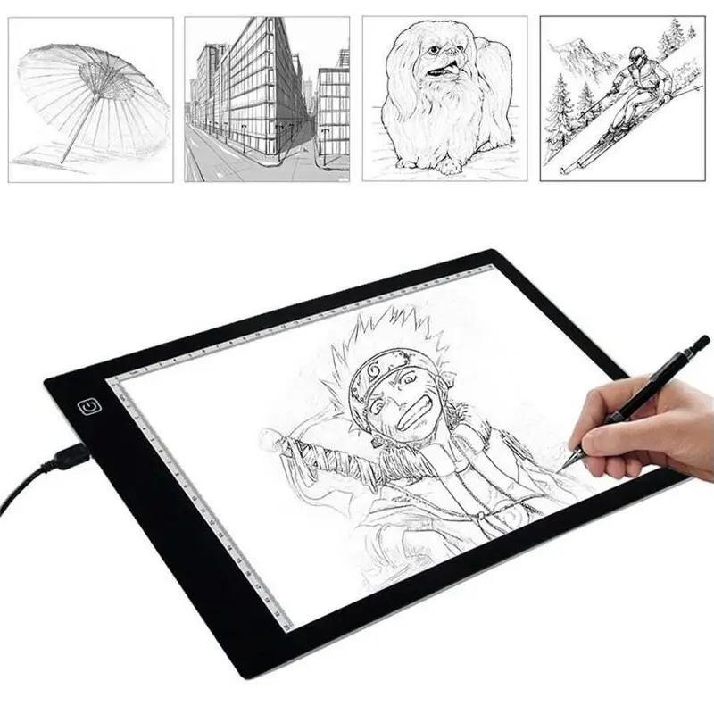 A4 Led Light Box Tracer Usb Power Cable Dimmable Tracing Drawing Pad