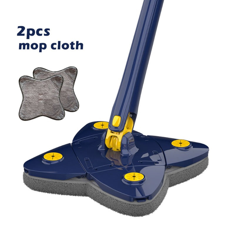 360 Spin Flat Mop Squeeze Telescopic Tiles Walls Cleaning Tools