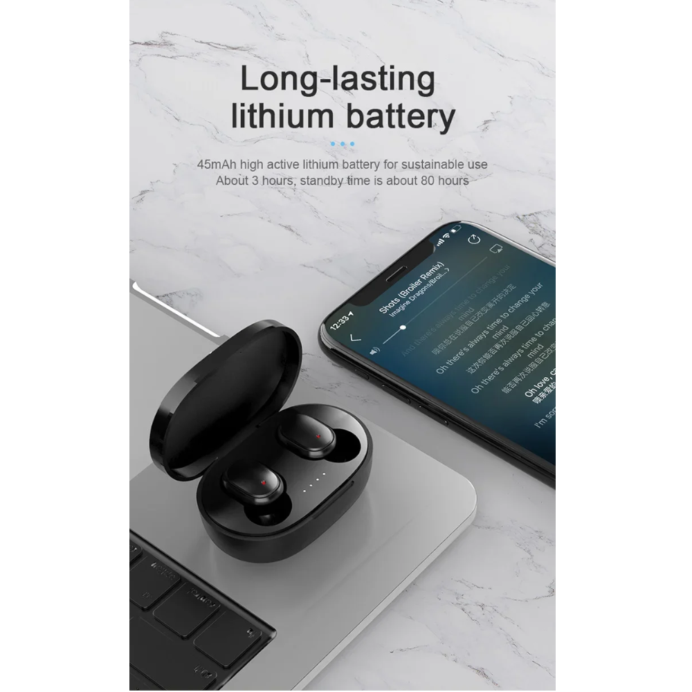 A6s Tws Headset Wireless Earphones Bluetooth Headphones Sport Stereo Earbuds