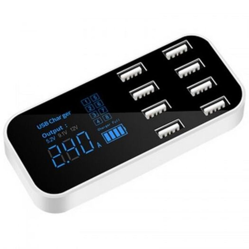 A9s 40W High Power 8 Usb Ports Smart Current And Voltage Display Multifunction