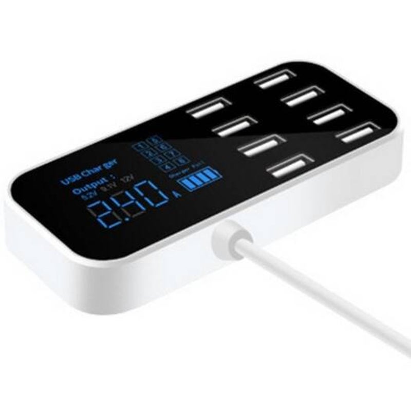 A9s 40W High Power 8 Usb Ports Smart Current And Voltage Display Multifunction