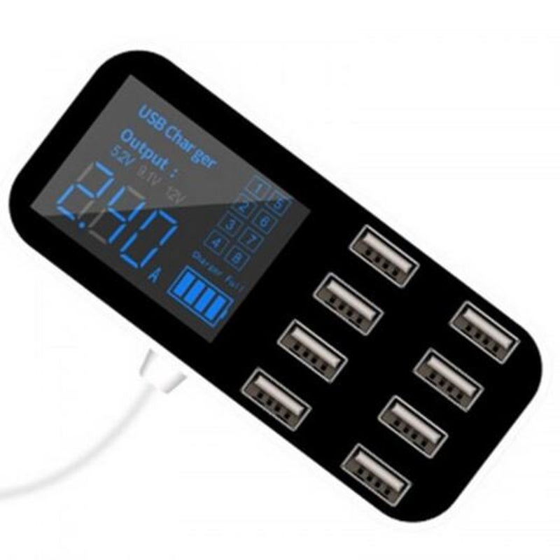 A9s 40W High Power 8 Usb Ports Smart Current And Voltage Display Multifunction