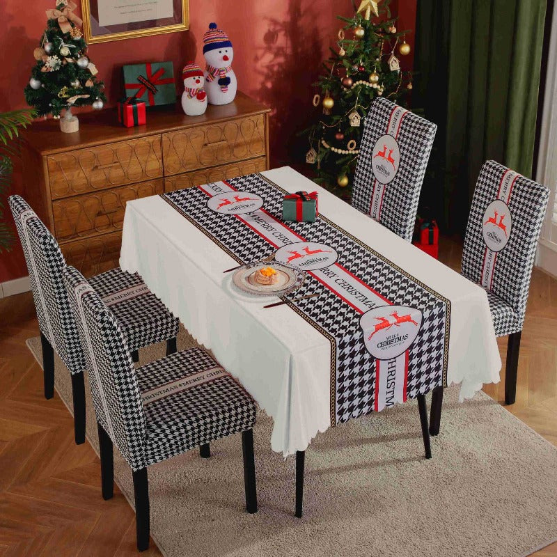 Christmas Tablecloths Chair Covers Party Decorations