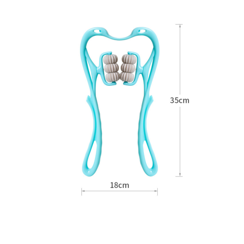 Multifunctional Manual Sixwheel Neck Massager Relieve Roller