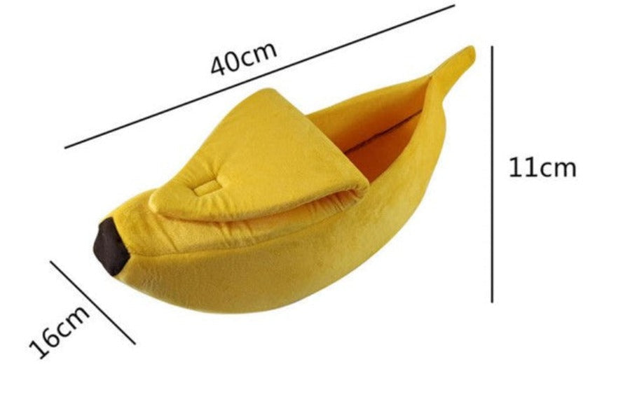 Cute Banana Shape Pet Bed Dog Cat Sleeping Nest