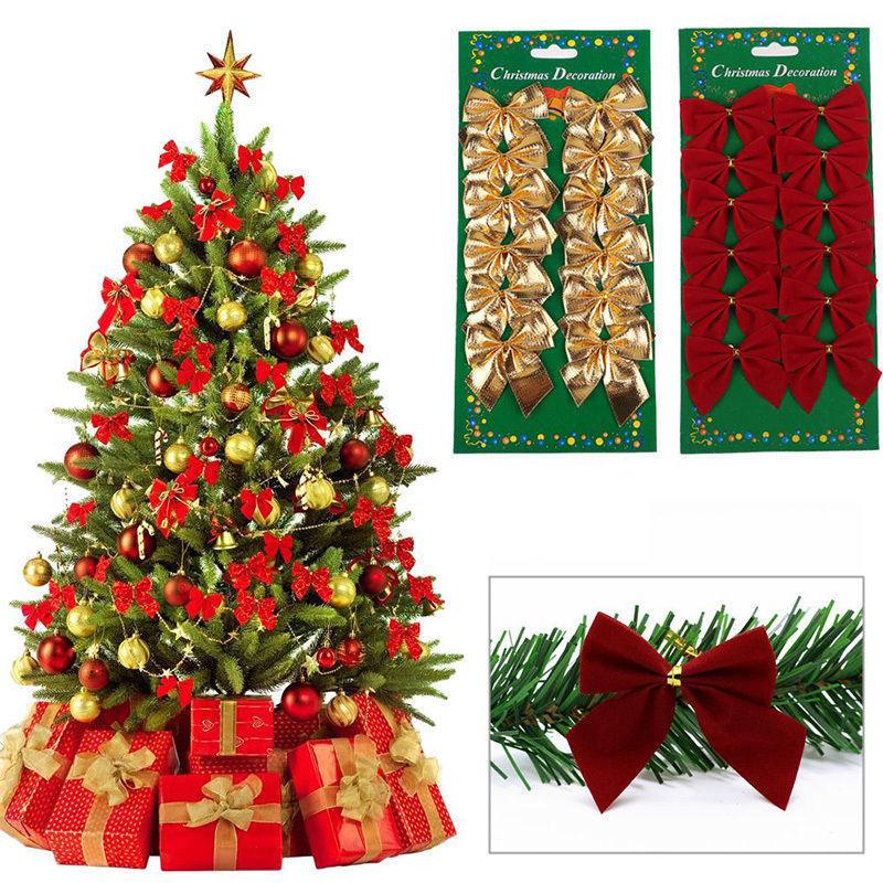 Colourful Bows Christmas Decorations Tree Ornaments