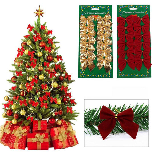 Colourful Bows Christmas Decorations Tree Ornaments