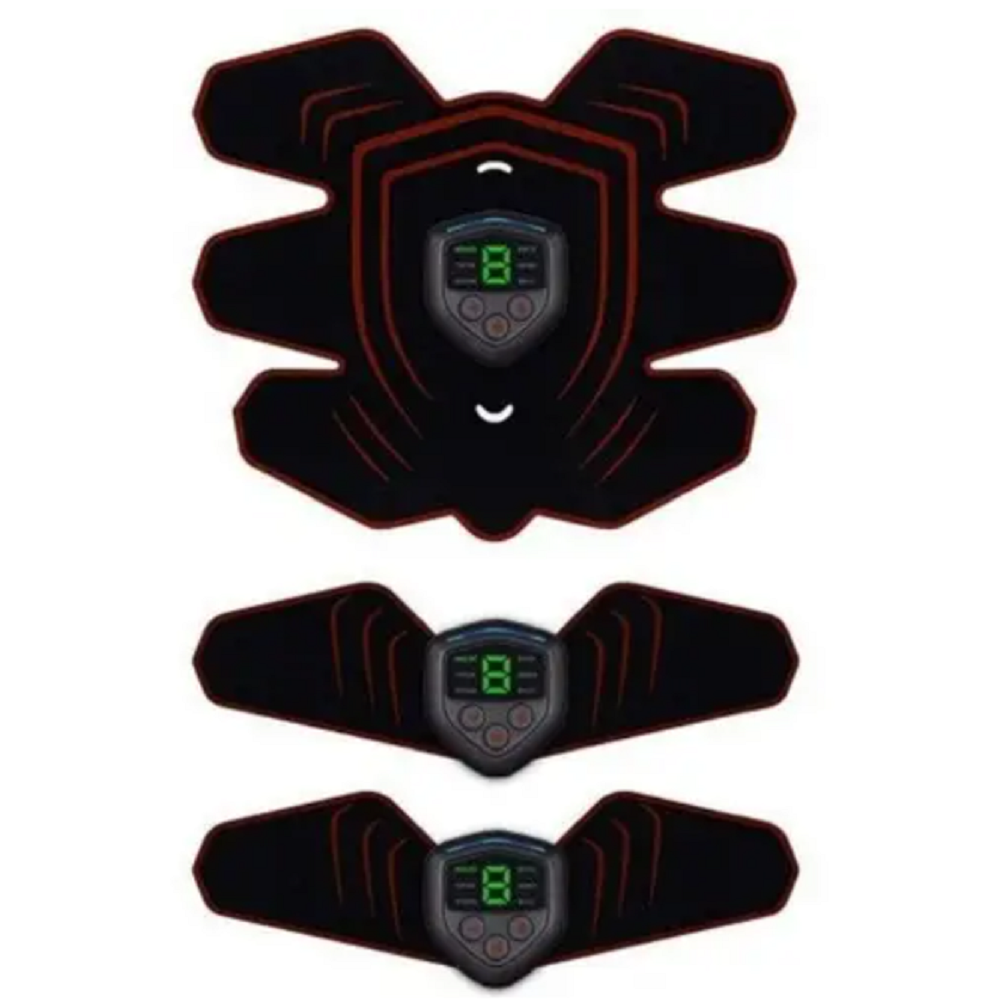 Abs Stimulator Muscle Toner Abdominal Toning Belt Ems Trainer Black