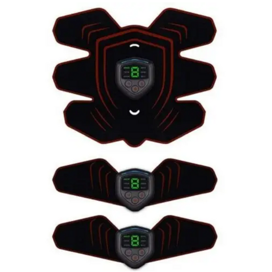 Abs Stimulator Muscle Toner Abdominal Toning Belt Ems Trainer Black