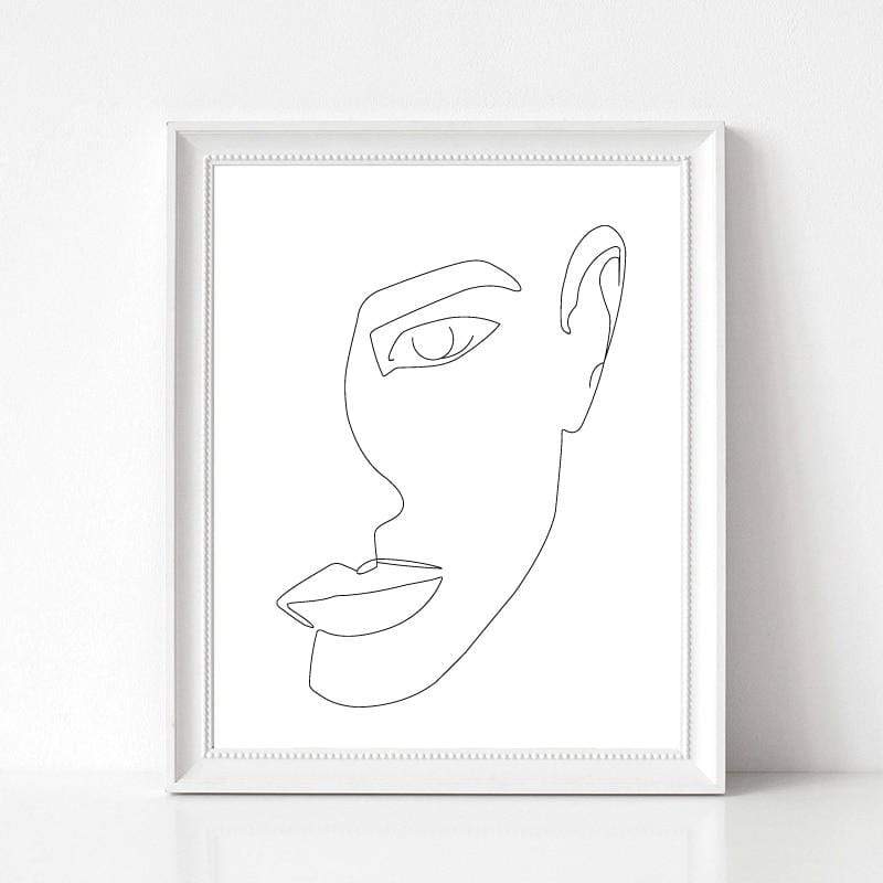 Chic Feminine Canvas Simple Wall Art Decor