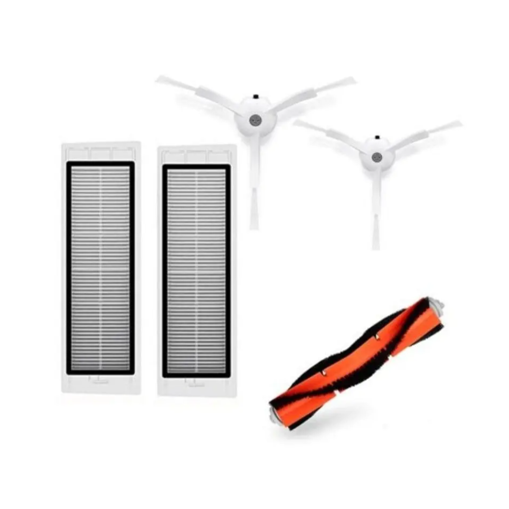 Accessories For Xiaomi Mi Robot Vacuum Side Brush Hepa Filter 2Pcs White 1 Set