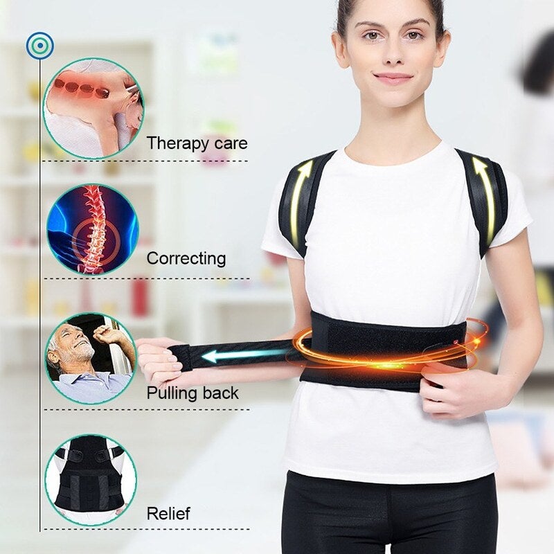 Back Posture Corrector Shoulder Support Brace Strap
