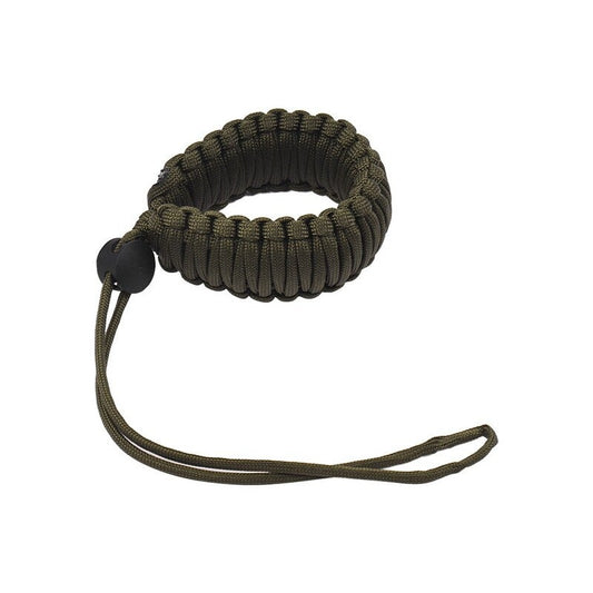 Braided Paracord Camera Wrist Strap Lanyard Dark Green