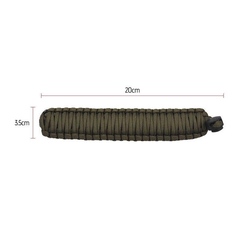 Braided Paracord Camera Wrist Strap Lanyard Dark Green