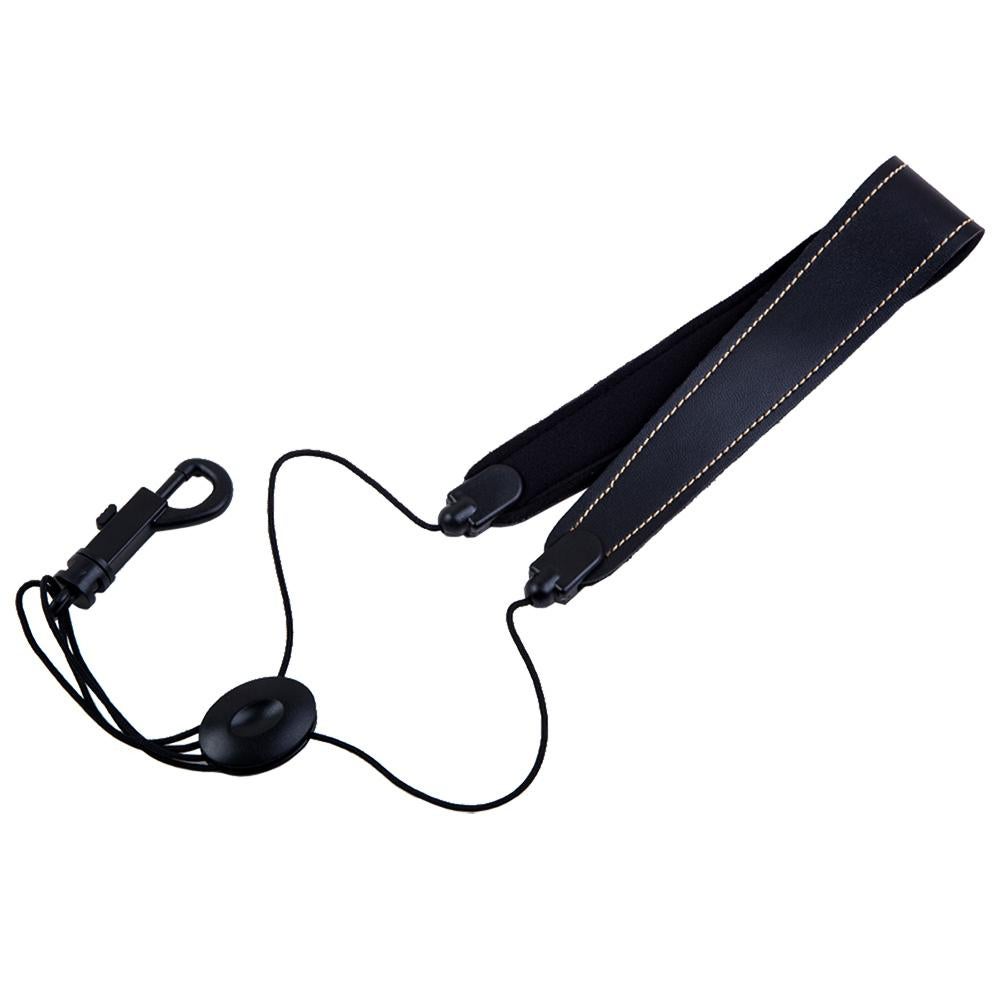 Saxophone Belt High Quality Leather Nylon Padded Neck Strap With Hook Clasp