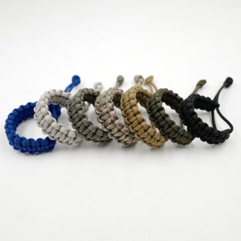 Survival Emergency 550 Paracord Bracelet Parachute Cord For Camping Hiking Dark Grey