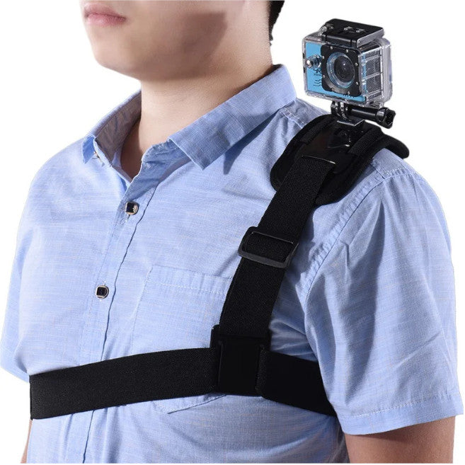 Action Camera Single Shoulder Chest Strap Mount For Gopro Hero 7 6 5 4 Yi