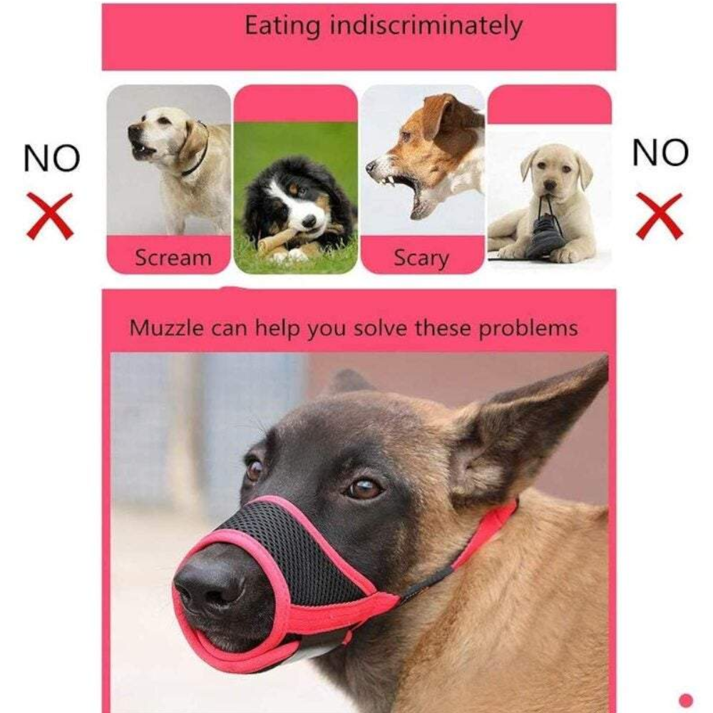 Breathable Muzzle Mouth Cover For Pet Dogs