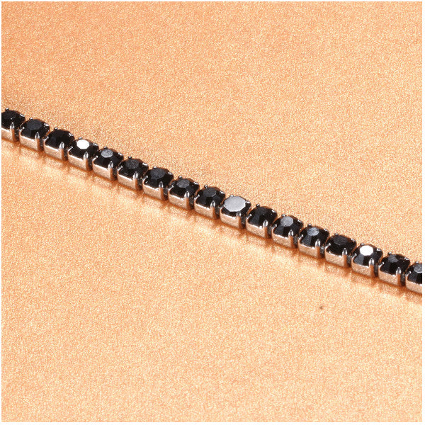 Veile Studios Detachable Titanium Steel Double Buckle Zircon Tennis Bracelet