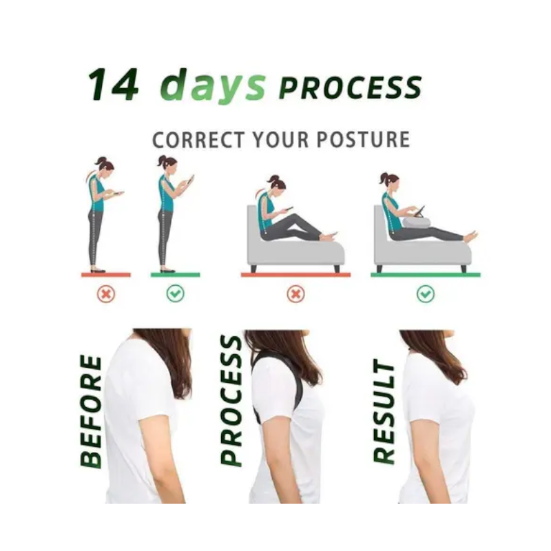 Posture Corrector Clavicle Spine Back Shoulder Lumbar Brace Support Belt