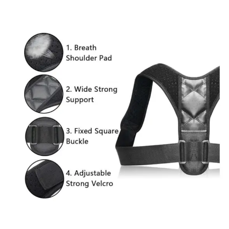 Posture Corrector Clavicle Spine Back Shoulder Lumbar Brace Support Belt