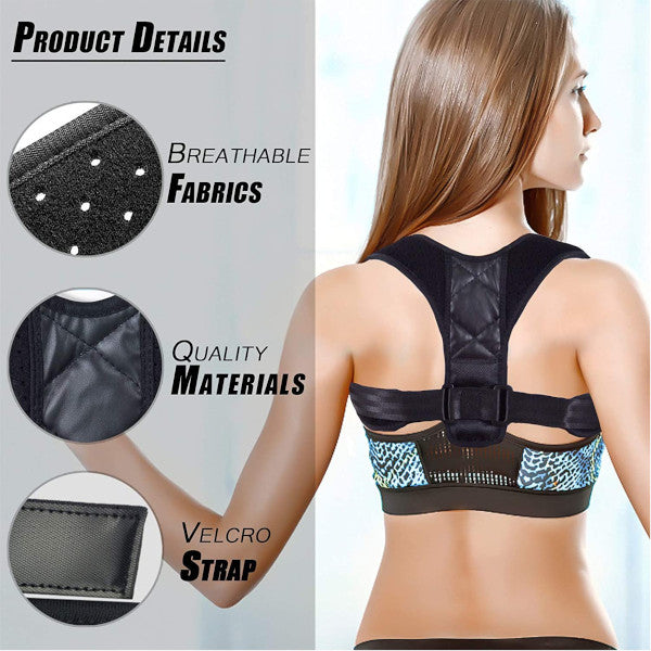 1 Sets of Hod Health & Home Shoulder Back Hump Posture Corrector Belt Support Brace Straightener