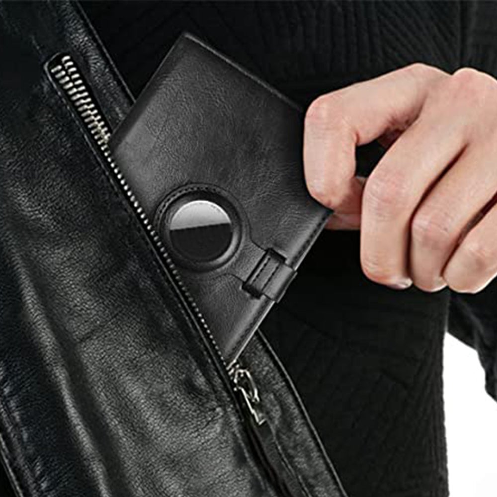 Passport Holder Travel Wallet With Protective Case For Airtag
