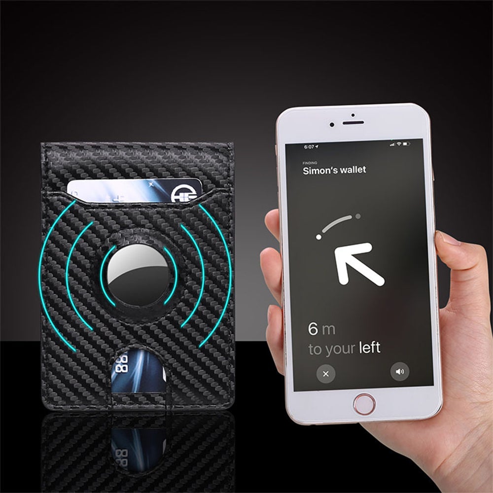 Airtag Wallet Holder Rfid Blocking Bifold Credit Card