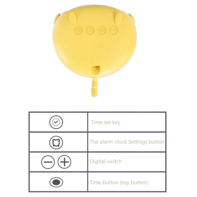 Alarm Clock Digital Wake Up Temperature Snooze Timer Kids Sleep Bedside Cute Clocks Children Bedroom
