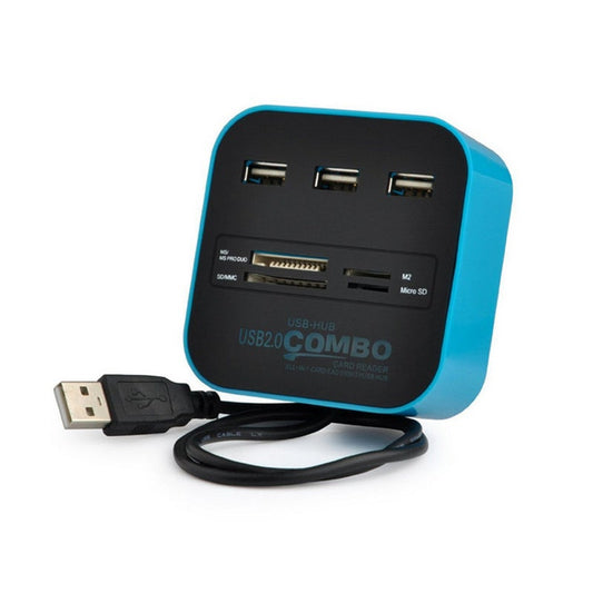 All In 1 Usb 2.0 3-Port Hub Multi Card Reader Computer Accessories