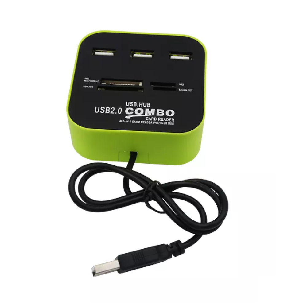 All In 1 Usb 2.0 3-Port Hub Multi Card Reader Computer Accessories